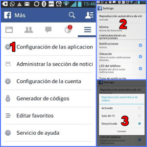 Desactivar vídeos de Facebook en tu SmartPhone Android