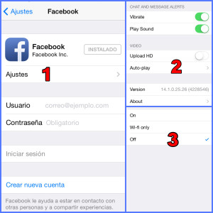 Desactivar vídeos de Facebook en tu SmartPhone iPhone
