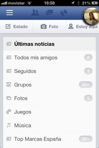 Ahora puedes elegir tus noticias en Facebook para iPhone
