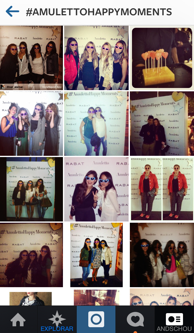 Madrid Fashion Week AMULETTOhappymoments hashtag