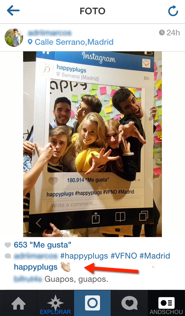vfno happyplugs instagram photocall interaccion