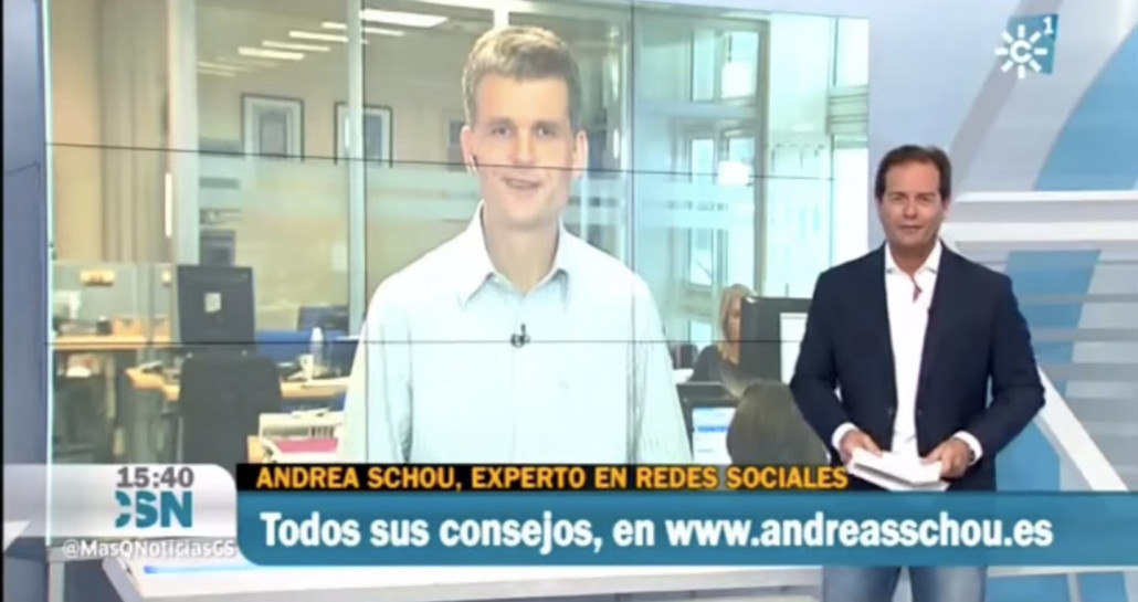Andreas Schou en Canal Sur Televisión