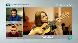 La cantante Zahara en generacionweb en la 2 de TVE
