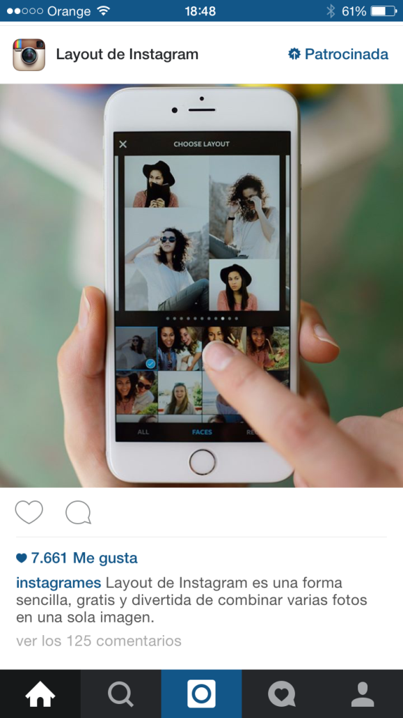 Layout - Herramientas de instagram para empresas